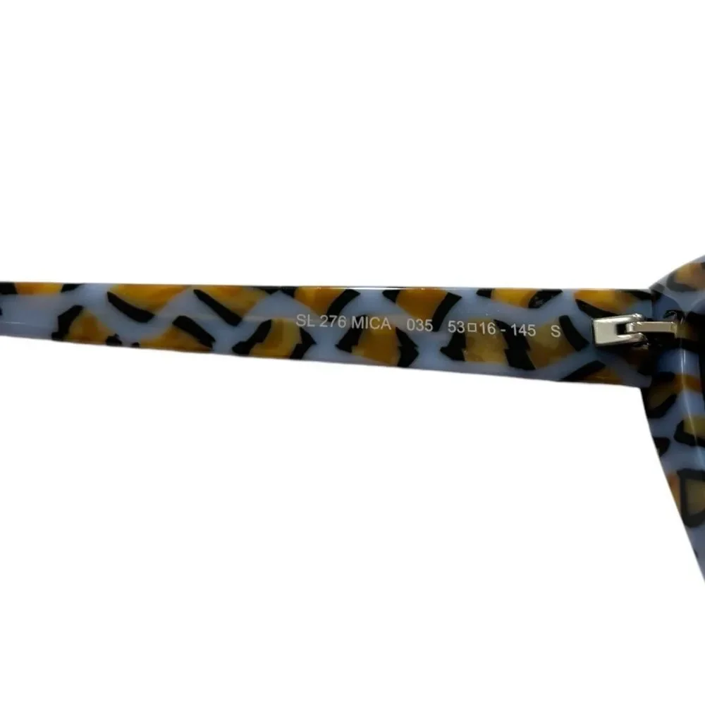 SAINT LAURENT  VIOLET/GREY Tortoise Shell Cat Eye Sunglasses
